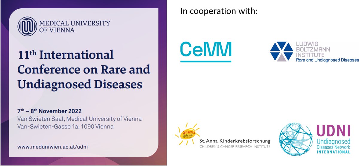 Day 2 of the 11th Conference on Rare and Undiagnosed Diseases is starting in 30 minutes. Today's program is focused on "UDNI Committee and Working Group Reports" You can still participate virtually (udninternational.org/schede-175-11t…) or on-site! #UDNI2022