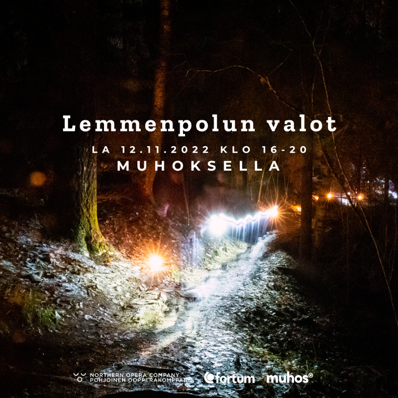 Fortum_Oyj's tweet photo. Tervetuloa Lemmenpolun valot -tapahtumaan Muhokselle la 12.11.2022 klo 16–20!

Tarjoamme tapahtumaan sähköä ja mahdollistamme valotaideteosten toteutuksen Pyhäkosken voimalaitoksemme alueella. Teoskokonaisuus tarkastelee energian ja yhteiskunnan suhdetta.