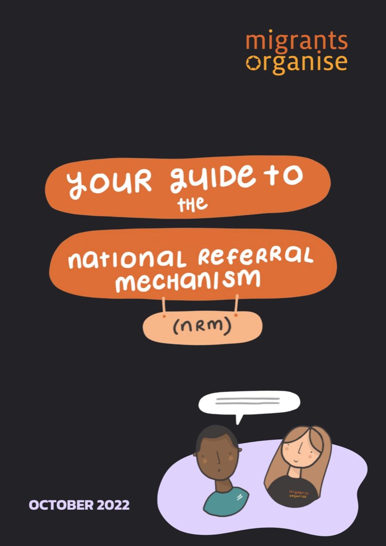 migrantsorg's tweet photo. 🛎️RESOURCE: We’ve created an illustrated “Guide to the National Referral Mechanism (NRM)” for survivors who have experienced trafficking to better understand the process of being referred into the NRM. 🧵👇

Download the Guide here ➡️https://t.co/jC7y8MZ4LK 

Please share! https://t.co/wvIU7dZyOk