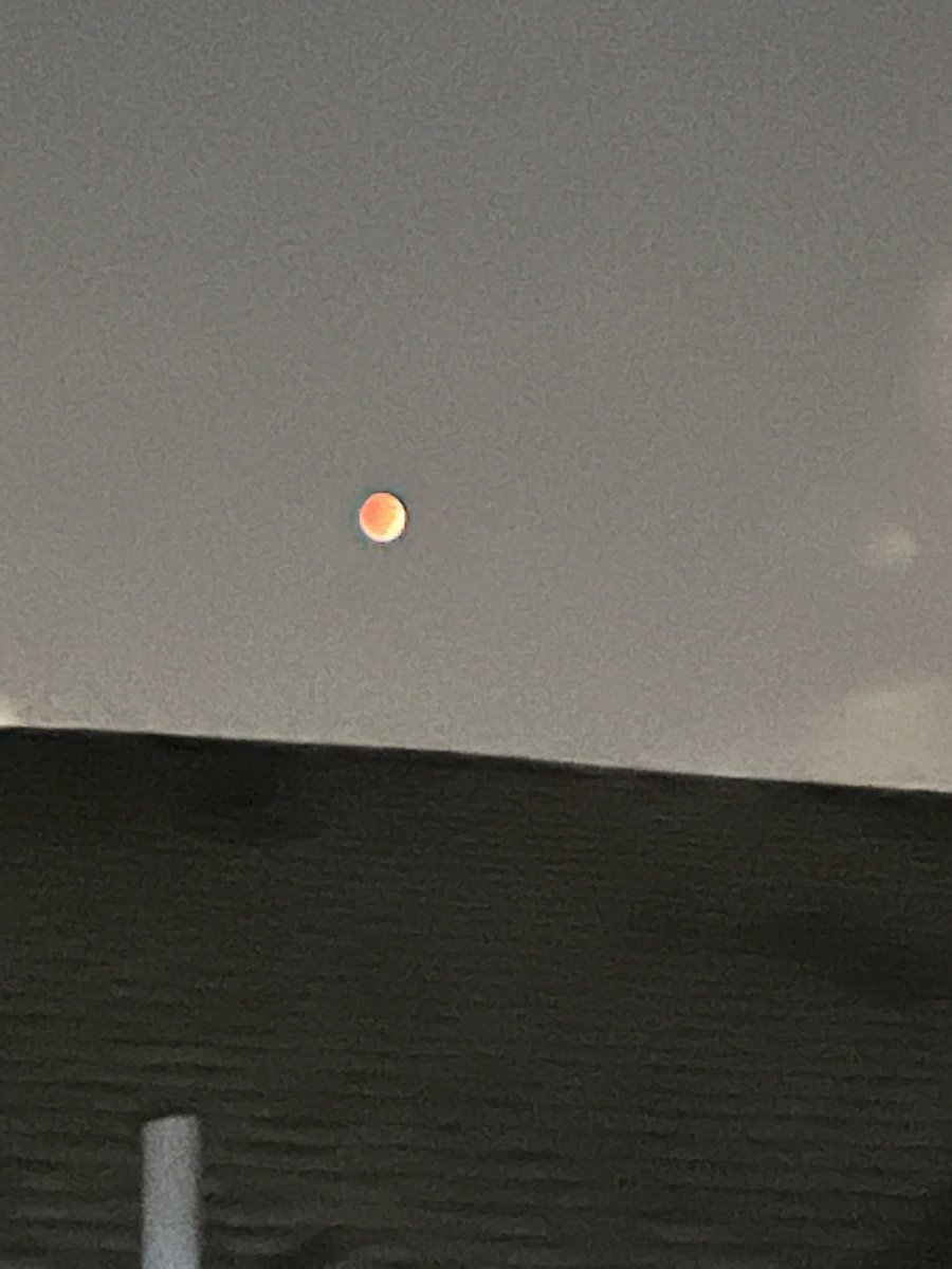 Landryspoor_'s tweet photo. A:3 The moon is completley covered in the earth's shadow and has a reddish glow to it #loveastro #GoWithTheFLO #lunareclipse2022 https://t.co/kR9AVwERt1