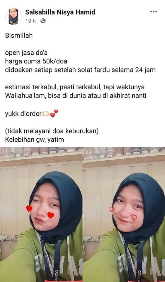 JukiHoki's tweet photo. Indonesia bebas resesi karena doa anak yatim aja jadi bisnis https://t.co/aWJEfK2IaA