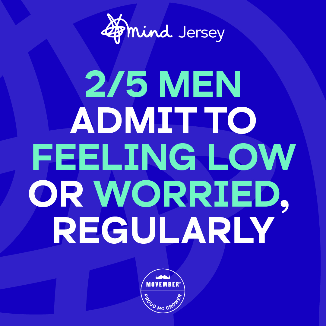 2 out of 5 Men Admit to feeling low or worried, regularly. 

If you know someone who struggles with their mental health then think about reaching out to them today.

#MindJersey #mentalhealth #mentalhealthawareness #mentalhealthinjersey #endthestigma