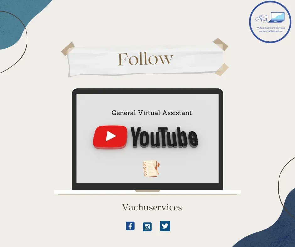 vachuservices's tweet photo. 5 steps to create a YouTube Channel
✔️ Do google account
✔️ Do a YouTube account. 
✔️ Design your YouTube Channel 
✔️Upload your first YouTube Video
✔️Make your YouTube channel discoverable 

follow https://t.co/BYq7olspIC 

#vachuservices https://t.co/iFzkRYKKgM