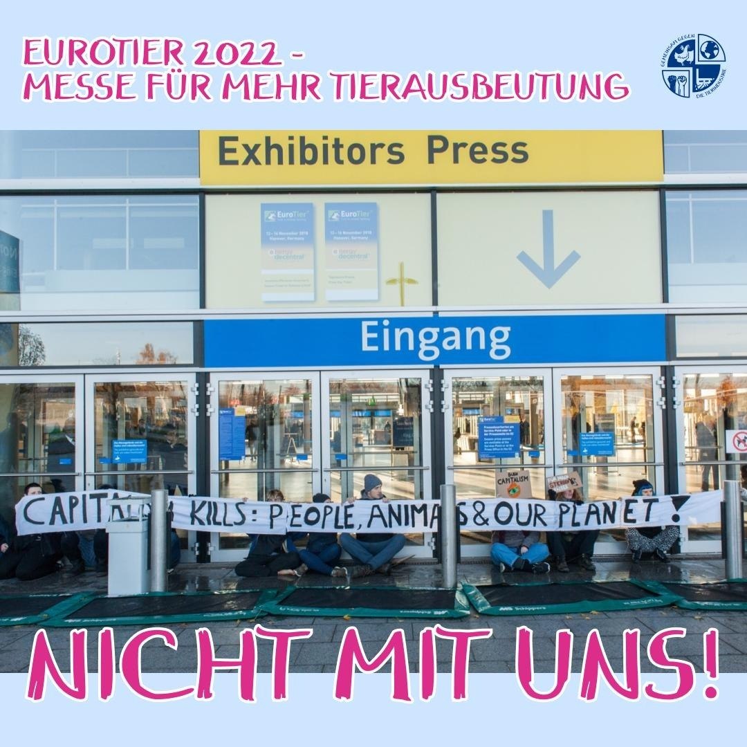 leidmesse's tweet photo. ++ Tierindustrie zerschlagen - #Eurotier zernagen! ++

Komm ab dem 15.11. nach #Hannover &amp; beteilige dich an vielseitigen, kreativen Protesten! 🐾✊
Es gibt auch Schlafmöglichkeiten.

Du magst kommen? Melde dich gerne!
eurotier-zernagen[at]riseup[dot]net

#ShutDownTierindustrie https://t.co/j62j2EAWfh