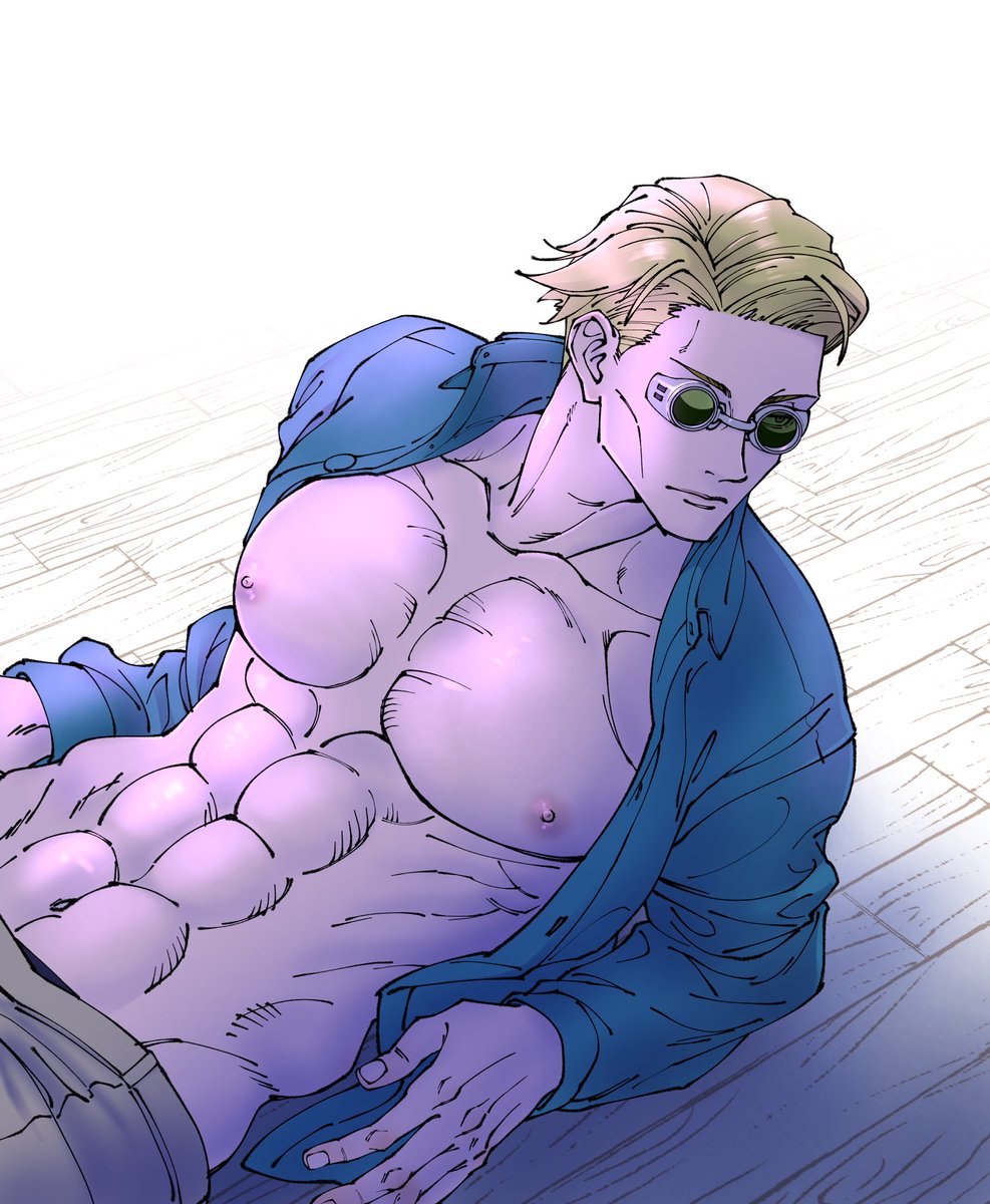 七海建人 「いいおっぱいの日七ぱいは張りのある良い雄っぱい 」|HATOのイラスト