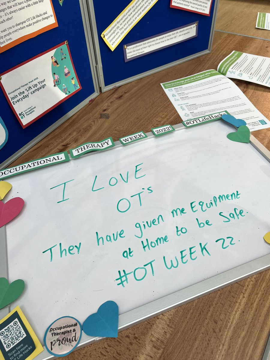 A member of the public giving his appreciation for the Role of OT and sharing the positive impact this has had on him and his Wife 💚 @Hannah_Dawe_ #OTWeek22 #OccupationalTherapyWeek #function