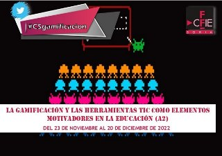 CFIEdeSoria's tweet photo. 📚 Nuevo Curso: "La gamificación y las herramientas tic como elementos motivadores en la educación (A2)."

#CSgamificacion

🕔10 horas

📅 Inscripción del 9 al 21 de noviembre.

👤Ponentes: Diana Sedano y Andrea Plaza

ℹMás Info: https://t.co/JCUTa1GVGA
#formacionCyL @educacyl https://t.co/BhCYALhmiF