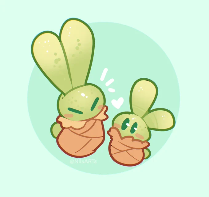Green buns  