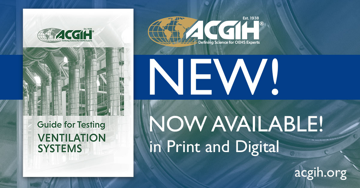 ACGIH® on Twitter: "Our new publication, the Guide for Testing
