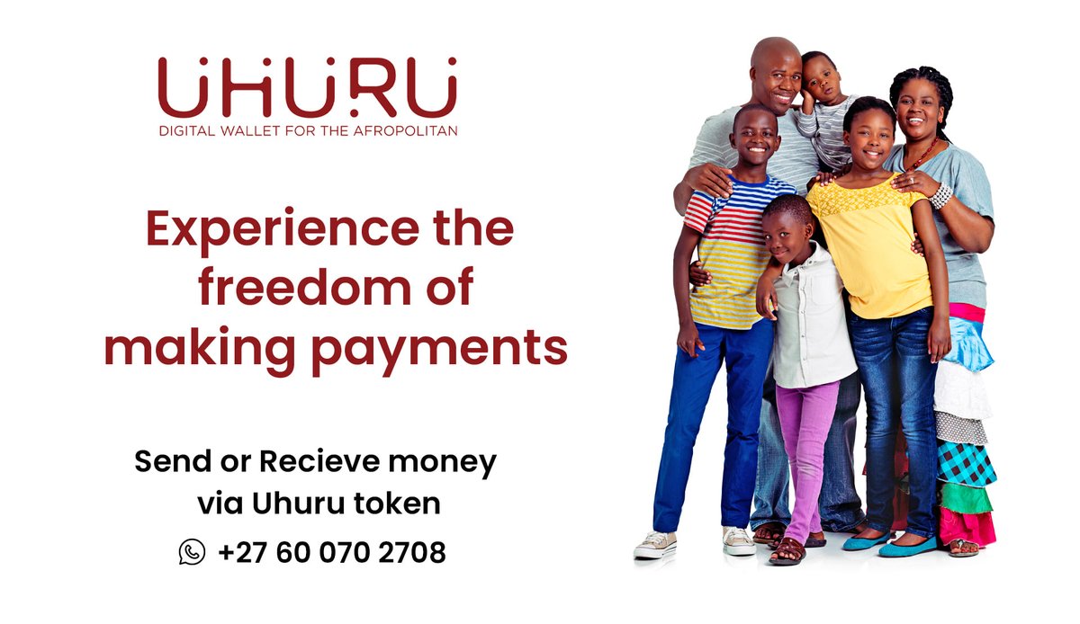 uhuruwallet's tweet photo. 🇿🇦Send &amp; Receive🇿🇼 #Uhuru_tokens with family &amp; friends back home and experience the freedom of making payments with #Uhuru_Wallet on your Whatsapp

Where To 🏦Collect USD...?🤔
Harare
Bulawayo
Mutare
Chinhoyi

Live life the #Uhuru way #uhuruwallet #godigital #experiencethefreedom https://t.co/RZc2eyzmas