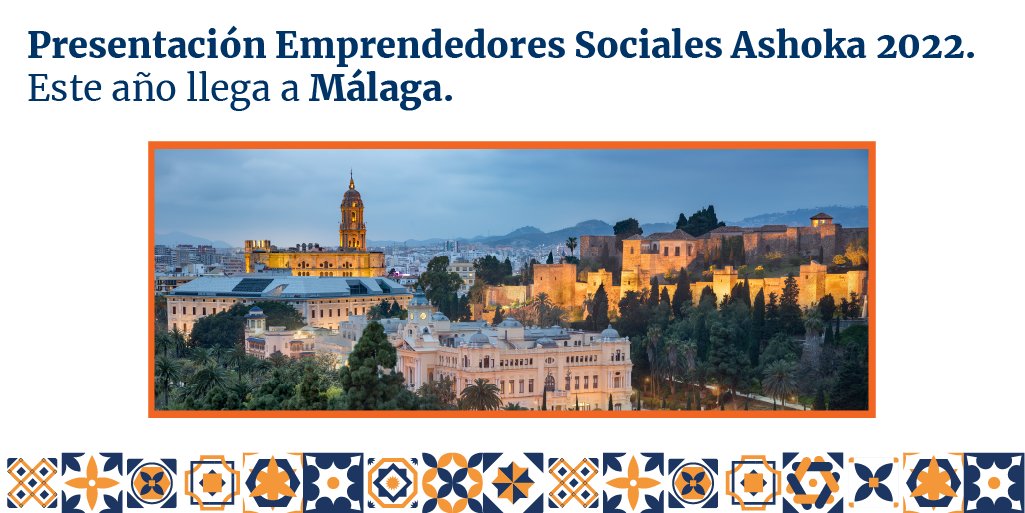 La presentación de Emprendedores Sociales Ashoka 2022 ya es una realidad.

Un evento para conectar, disfrutar y aprender en un entorno tan maravilloso como es la ciudad de Málaga.

El cambio y la innovación social te están esperando.