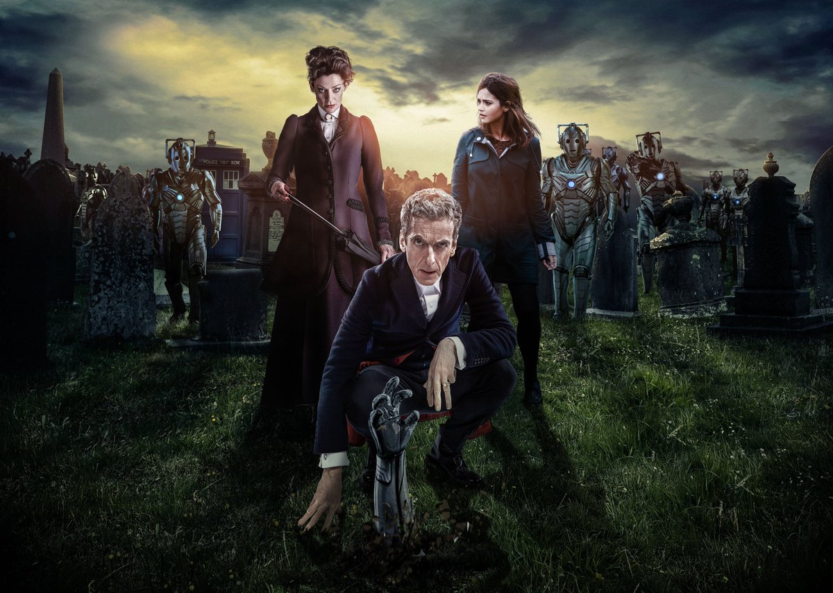 brinatello's tweet photo. #ThrowbackTuesday (November 8, 2014): The #DoctorWho episode, #DeathInHeaven, aired. The #TwelfthDoctor (#PeterCapaldi) tries to stop #Missy (@MichelleGomez) and her world domination. #ClaraOswald (@Jenna_Coleman_) ends up in a graveyard with Cyberman!#DannyPink (@theblackpaddy). https://t.co/RQwLEwDU6c