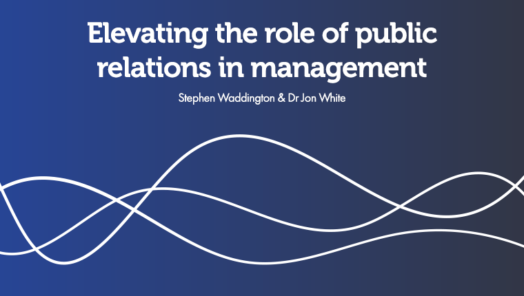 PR is so much more than a tactic – PR is a part of management.

Download our latest report, Elevating the role of public relations in management: bit.ly/3FXreTu, in which <a href="/wadds/">Stephen Waddington</a> and <a href="/DrJonWhite/">Jon White</a> make the case for PR to be recognised at the highest levels.

#PR #Management