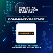WeAreCashCows's tweet photo. Glad to announce that Cash Cows is one of the community partners of the upcoming Philippine Blockchain Week 2022.
From November 28 - December 4, international thought leaders, builders, and movers in the Web3 space will come together to help grow Southeast Asia's blockchain hub! https://t.co/ZeLIMZuJ3L