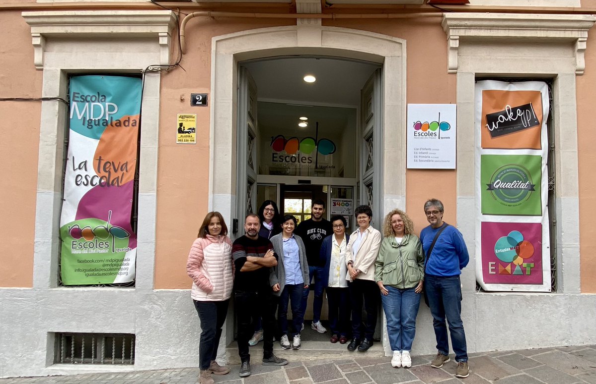 EscolesMdp's tweet photo. L’equip de Titiularitat deles @EscolesMdp va visitar L’escola @MDPIgualada amb l’objectiu de promoure i potenciar el treball en xarxa de les escoles MDP. https://t.co/xU3kBZR34G