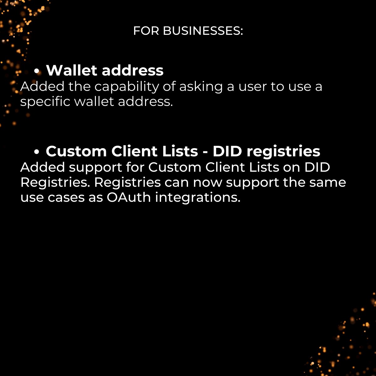 Fractal_ID's tweet photo. 📰 Monthly Updates - October
It's time to share with you what we've been up to in October. We have news for #web3 projects and also for you, as an individual 🧡
Take a look at our highlights👇
Have questions? Comment below!
#KYC #StakingIsComing #staking https://t.co/WWsbphaDQH
