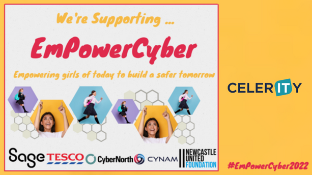 We’re so excited to be supporting #EmPowerCyber North East, providing a hands on activity to over 300 Year 8 girls!

Celerity will join other local and global organisations to showcase the possibilities that careers in cyber security and technology have to offer!