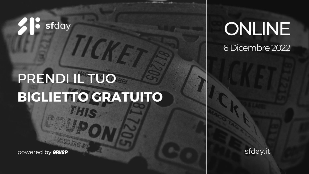 Riserva il tuo posto gratuito per partecipare a #sfday prima che diventi troppo tardi!

🎫buff.ly/3L3ki84

Ci vediamo📍 Online il 📅 06.12.22 

<a href="/grusp/">GrUSP</a> #sfday #symfony #php