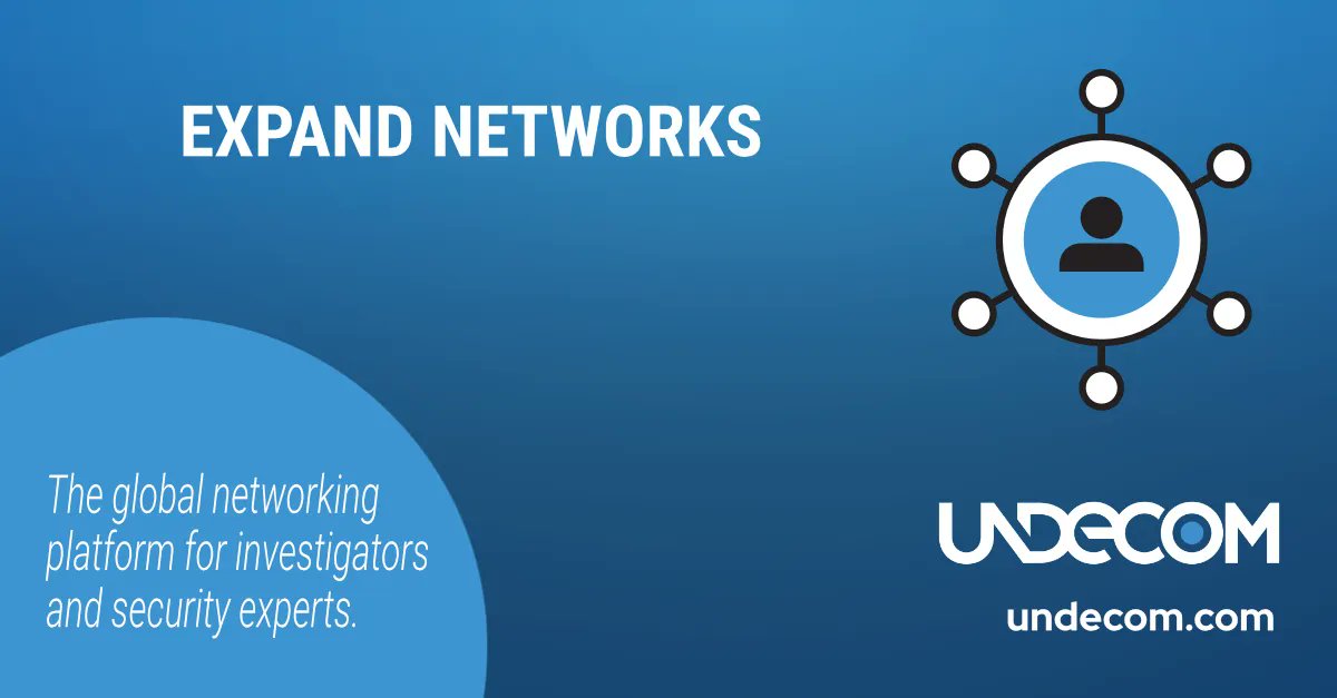 Expand your investigations and security network with Undecom!
undecom.com 
#undecom #investigations