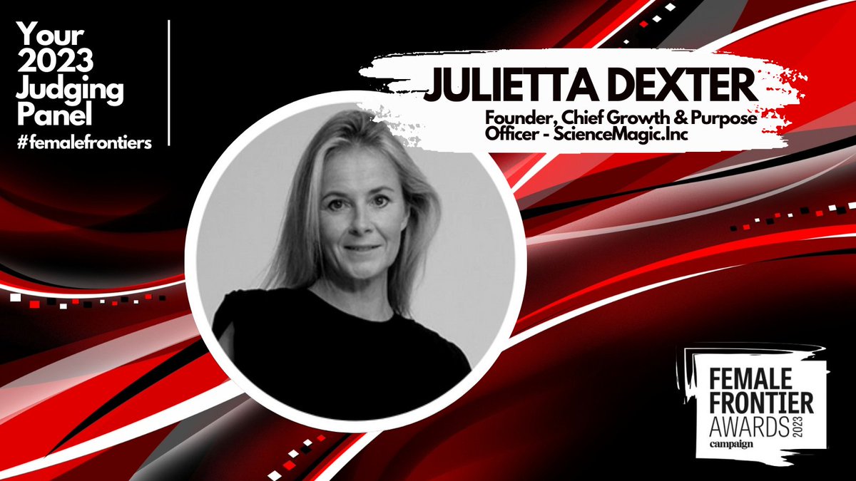 Inspiring Women Awards UK (@inspwomenuk) on Twitter photo Please join us in welcoming @JuliettaDexter, Founder & Chief Growth and Purpose Officer <a href="/sciencemagicinc/">ScienceMagic</a> to the #femalefrontiers 2023 judging panel!
There isn’t long left to submit your entries, please do so by 17.11.2022, via this link ⬇️
bit.ly/3VC1OAp Please join us in welcoming @JuliettaDexter, Founder & Chief Growth and Purpose Officer <a href="/sciencemagicinc/">ScienceMagic</a> to the #femalefrontiers 2023 judging panel!
There isn’t long left to submit your entries, please do so by 17.11.2022, via this link ⬇️
bit.ly/3VC1OAp