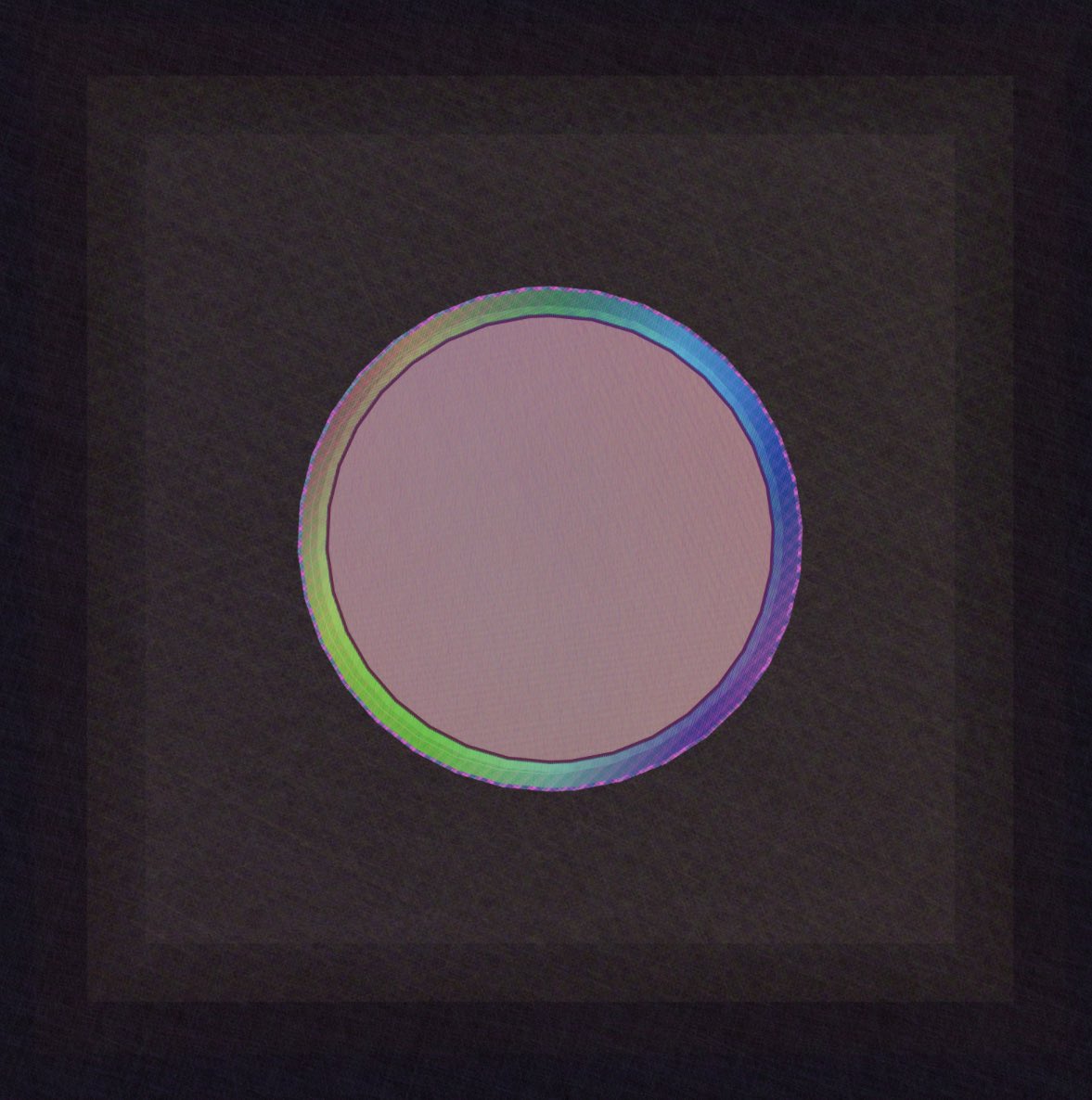 Final update from <a href="/MattKaneArtist/">MattKane.eth 🎨</a> Gazer 725. We reached the full eclipse! Thanks for sharing the journey, we won’t see this particular celebration again for three years!