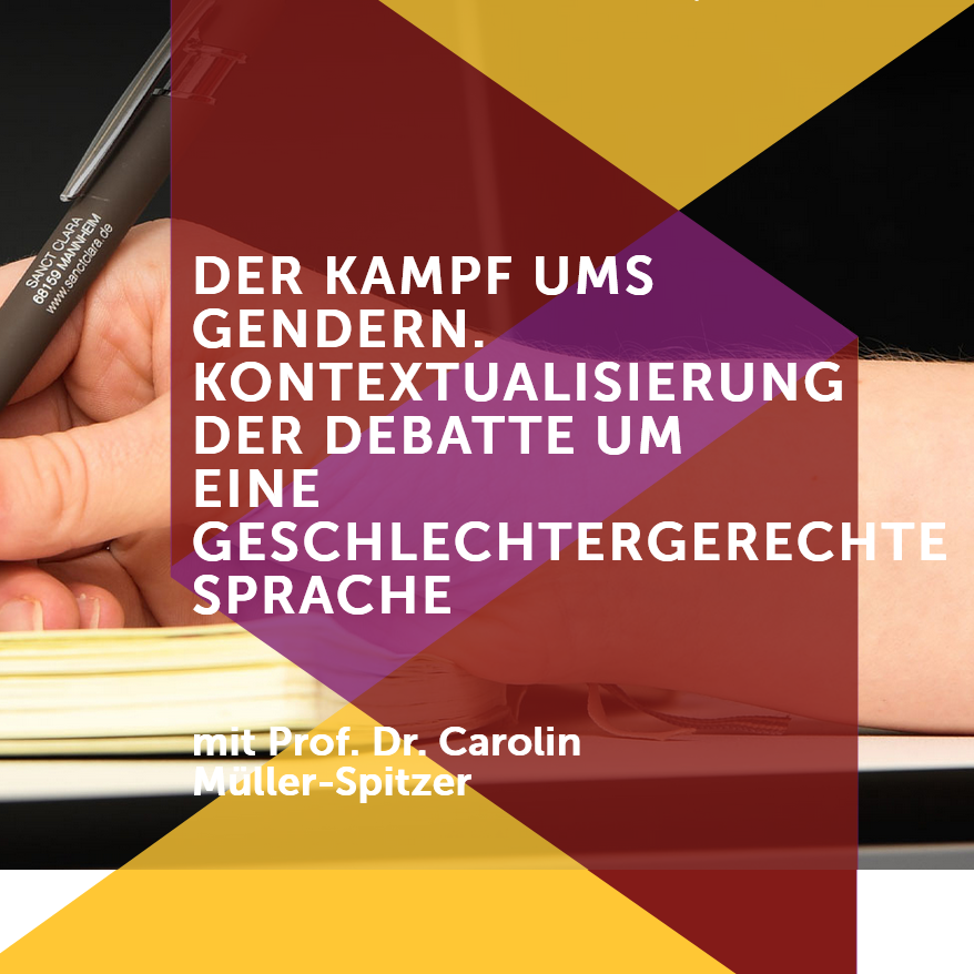 IDS_Mannheim's tweet photo. Carolin Müller-Spitzer (Leiterin des Programmbereichs „#Lexik #empirisch und #digital“) hält morgen einen Vortrag zum Thema „Der Kampf ums Gendern. Kontextualisierung der Debatte um eine geschlechtergerechte Sprache“: https://t.co/mCa47Jgq5t. https://t.co/mpEOYCOryE