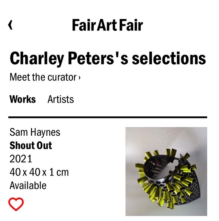 dazzlehouse's tweet photo. Really wonderful to have been selected for the very first @FairArtFair live auction, hosted by The Auction Collective. Sixty artworks selected by six amazing artist/curators, open to bidding from 7-28 Nov! https://t.co/ytaHy2l2dv
#artcollector #contemporaryart #artcurator #artnow https://t.co/h2KCUXlDIR