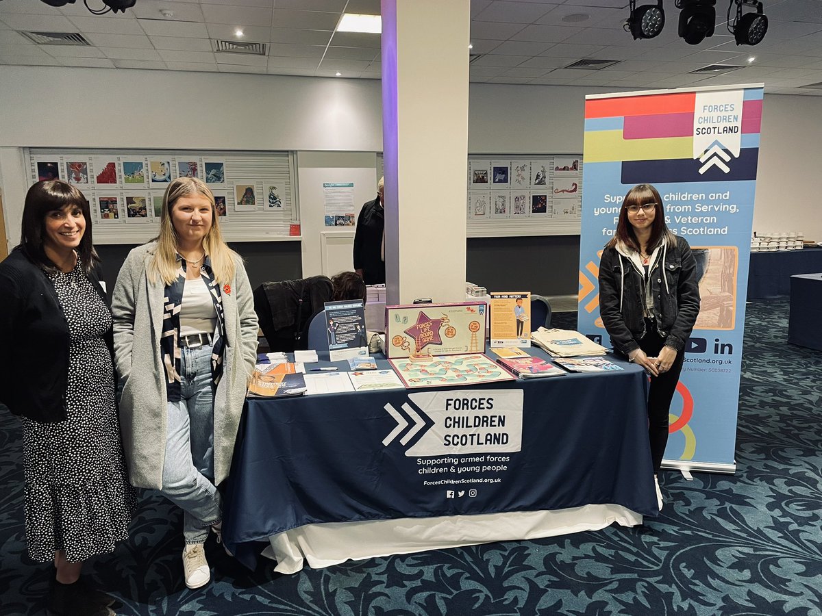 ForcesChildScot's tweet photo. Emily &amp; Cadence are ready to present @ForcesChildScot #forceslife #boardgame &amp; #comicbook #workshop at @cisweb #conference today - Join us in the Centenary Club at 2.20pm. https://t.co/AVnrtIJmhD