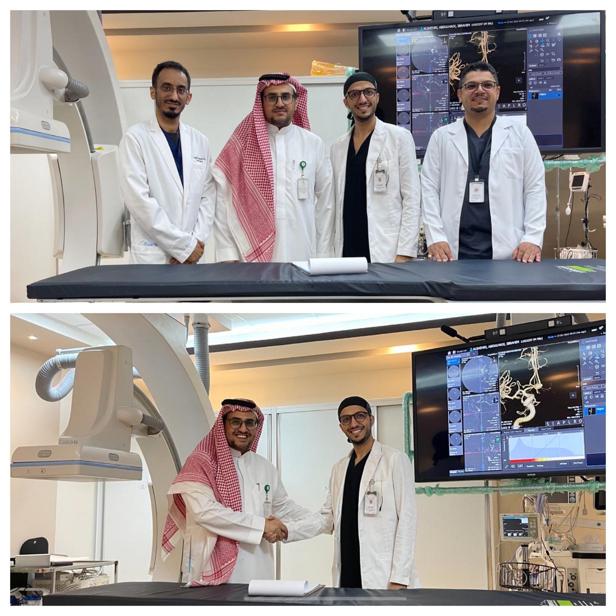 تحقيقا لرؤية المملكة ٢٠٣٠ في تعزيز التعاون وتبادل الخبرات بين الجمعيات العلمية، تم توقيع اتفاقية تعاون مشترك بين  ⁦⁦<a href="/stroke_org_sa/">الجمعية السعودية للسكتة الدماغية</a>⁩ و ⁦<a href="/ssni_social/">🇸🇦الجمعية السعودية للجراحات العصبية التداخلية</a>⁩ 
سألين المولى عز وجل للجمعيتين المهتمين بالأمراض العصبية التوفيق والسداد