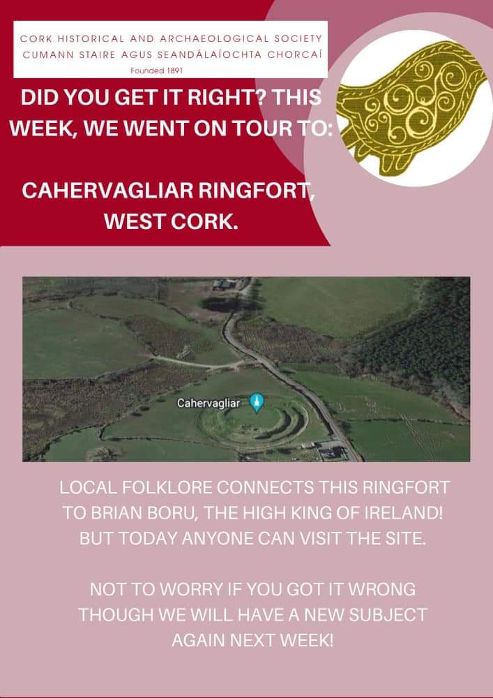 CorkHistArchSoc's tweet image. I know @CoolimBooks got this one, but did anyone else guess this ringfort?!
#CHASontour #irisharchaeology #ringforts