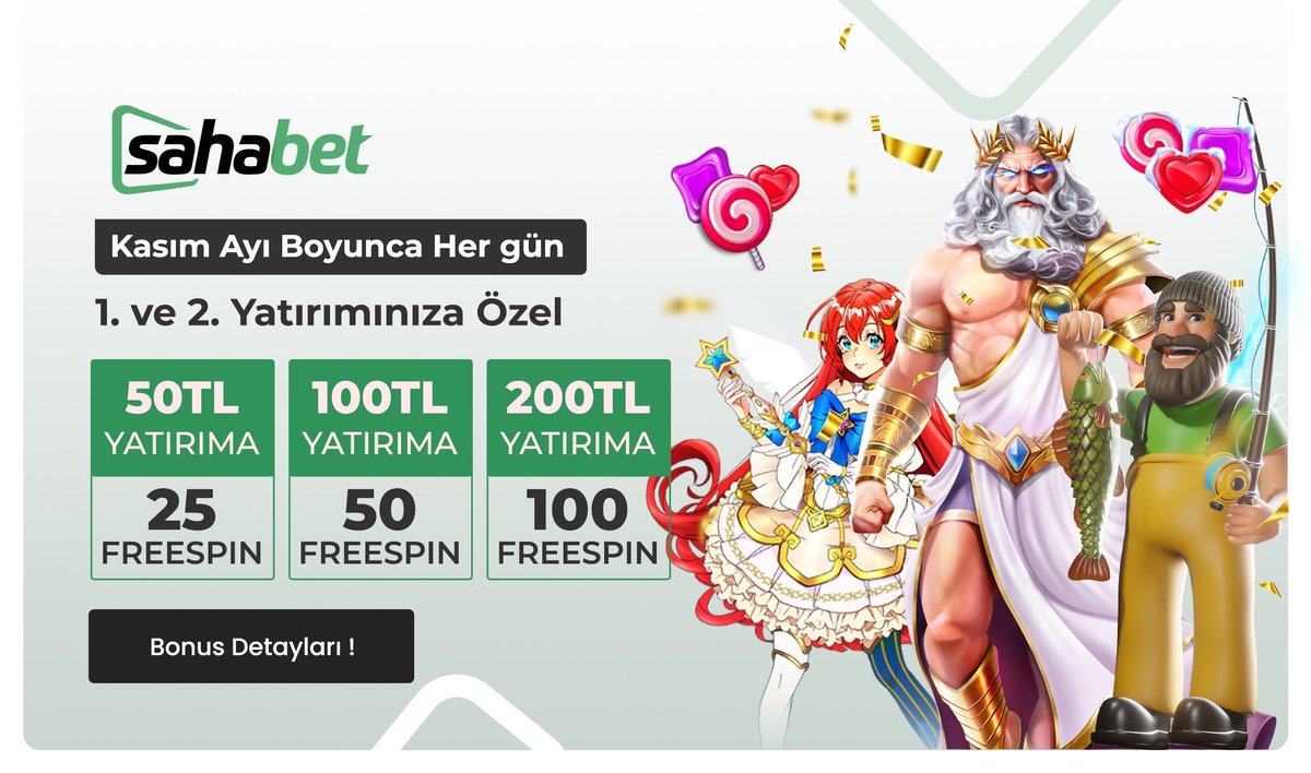 📌SAHABET SPONSORLUĞUN'DA

🎁50 ÜYEMİZE 30 FREESPİN

🔁 RT -❤️ Beğen -🙋‍♂️ 5 Arkadaş Etiketle Forum Yorum kısmına Kullanıcı İsminiz ve RT Linkinizle katılın

🔗 Telegram :t.me/FreebetSosyal

📌SAHABET ÜYE OL : rebrand.ly/jbahbhz

📌KATILIM : bit.ly/3EgJ0QB