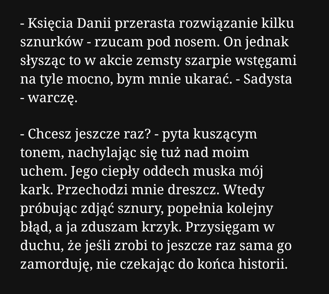 bookstaza's tweet photo. Moja fav scena z #slowemstworzeniwattpad 😈
#twitteroweksiążkary #wattpadpolska #hotbook https://t.co/qukRAKN0n5