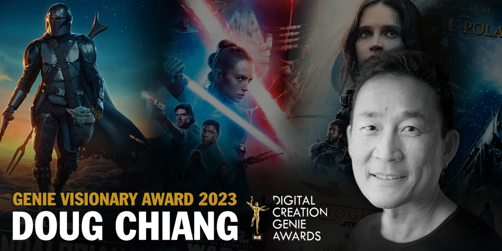 PIDSConference's tweet photo. On the occasion of 𝗣𝗜𝗗𝗦 𝗘𝗡𝗚𝗛𝗜𝗘𝗡, the @Lucasfilm vice pres. and exec. creative director #𝗗𝗼𝘂𝗴𝗖𝗵𝗶𝗮𝗻𝗴 will be awarded by the GENIE Visionary Award on the 01/25/23 during the 𝗗𝗶𝗴𝗶𝘁𝗮𝗹 𝗖𝗿𝗲𝗮𝘁𝗶𝗼𝗻 𝗔𝘄𝗮𝗿𝗱𝘀
👉Infos: https://t.co/WRcUf5uZDl
#pids2023 https://t.co/mUePS5VOmu