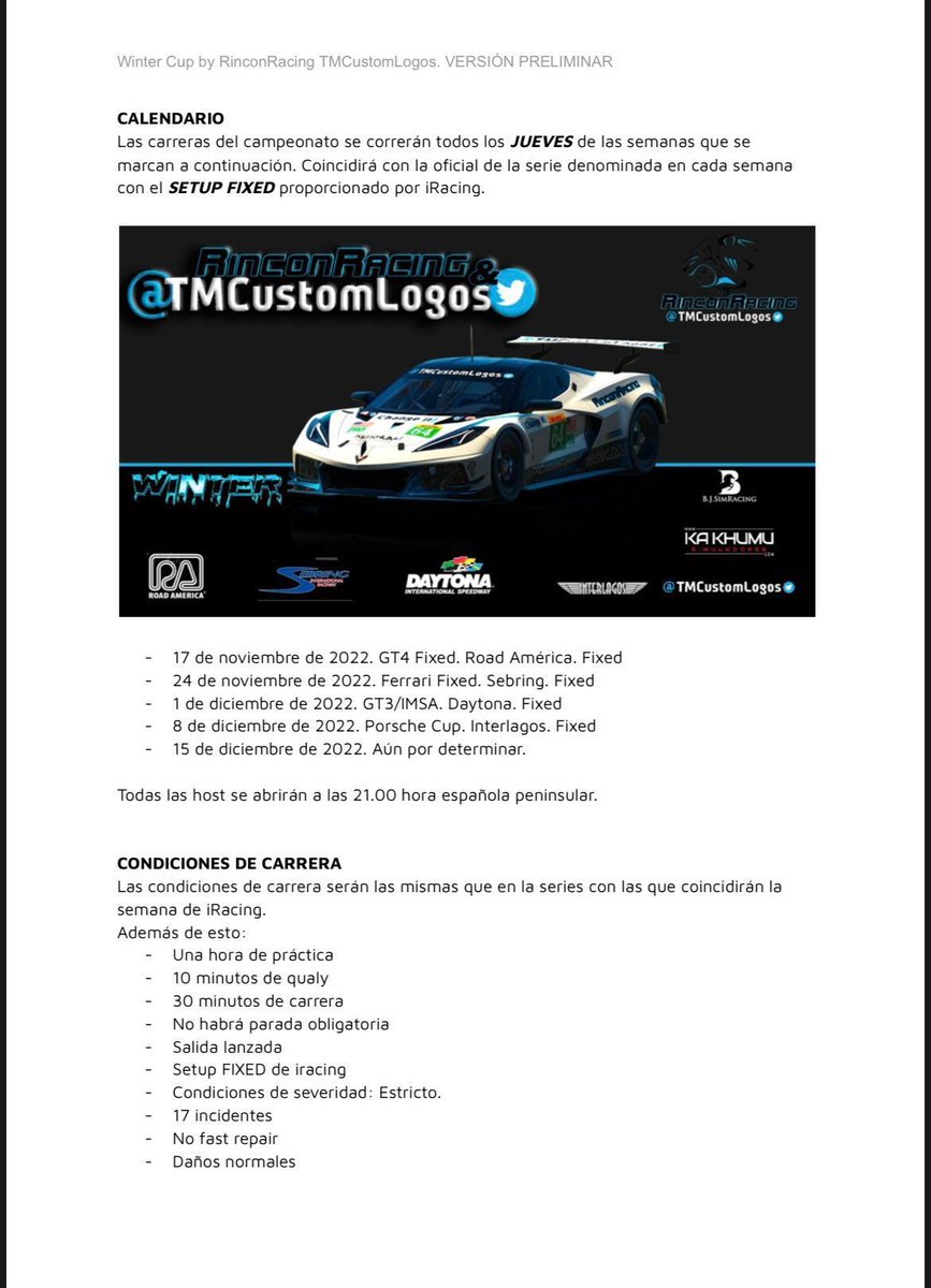 RinconRacing tweet picture