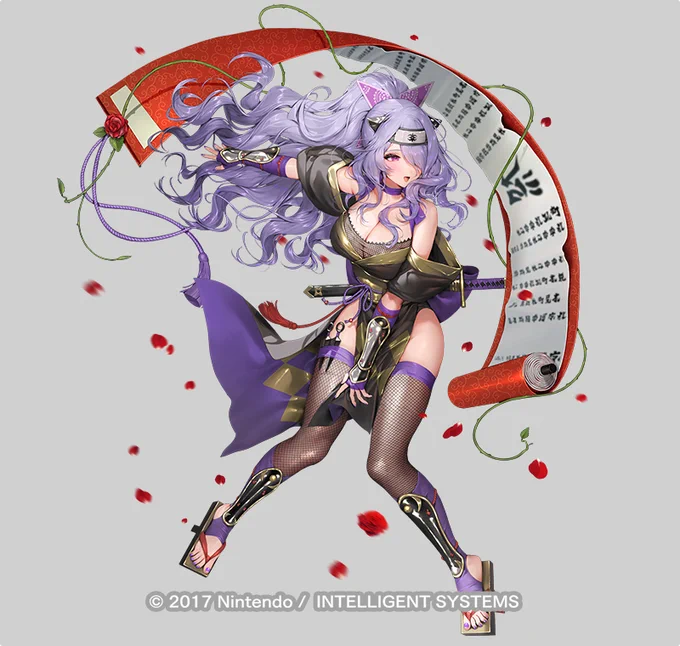 【ファイアーエムブレム ヒーローズ】にて「暗夜に舞う華 カミラ」のイラストを描かせて頂きました。どうぞよろしくお願い致します!#FEヒーローズ#FEHeroes 
