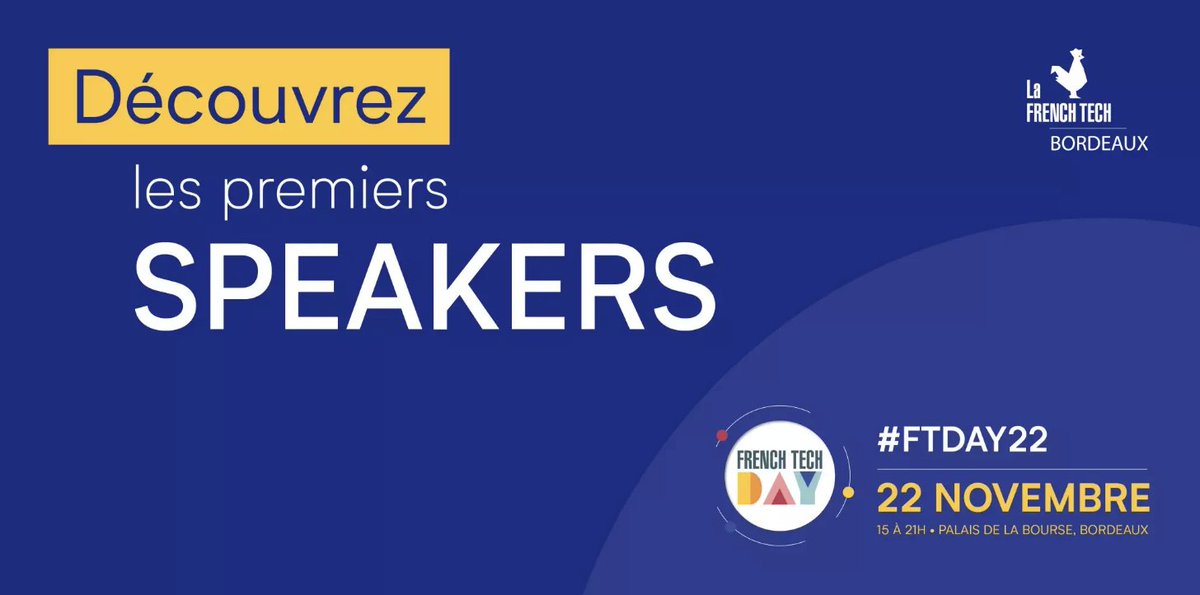 FrenchTechBdx's tweet photo. [1/7] #FTDay22 : Mise à jour des speakers, vous n'allez pas être déçus🎙🔥

2️⃣ scènes au lieu d’une 👊
✅ Uniquement des talks 
✅ 15 min max
✅ Parité femme/homme pour les speakers

📆 14h30
📍Palais de la Bourse 
Infos 👉 https://t.co/JsH2lG1qyM

Liste des speakers 👇 https://t.co/4wY8c98mSg