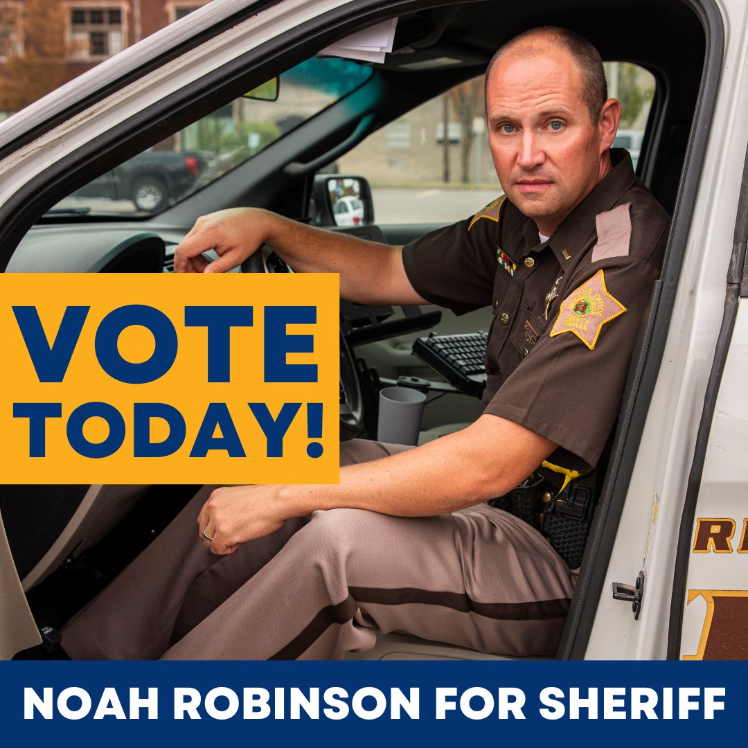 NoahForSheriff's tweet photo. The day we've been waiting for is here. Becoming your next Sheriff would be an incredible privilege, and I'm ready to take on the job with enthusiasm, commitment, and a community focus. Happy voting, and thank you for doing your civic duty. https://t.co/0s9SkLhA7G