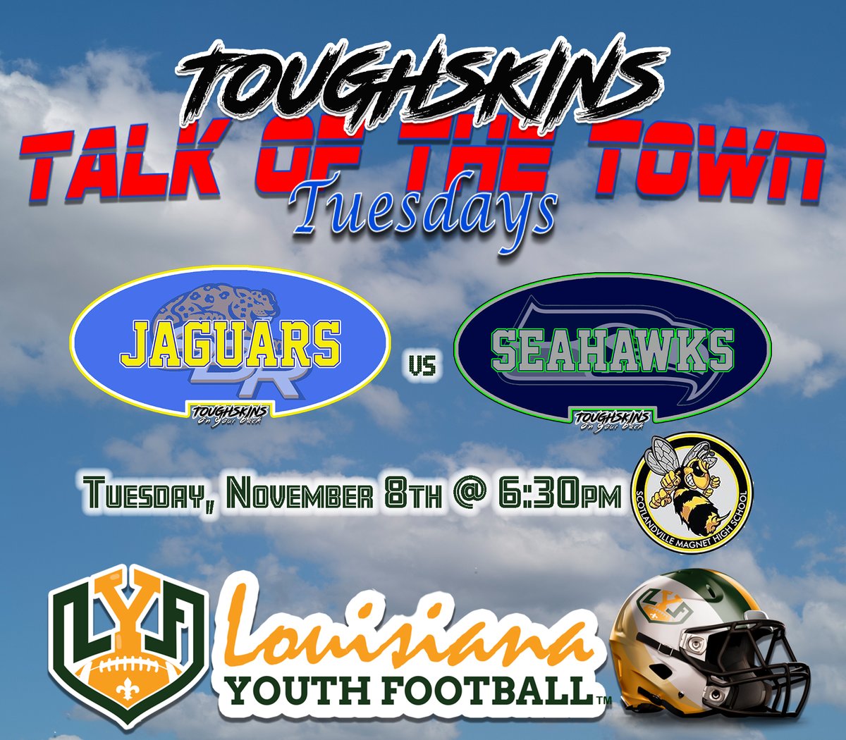 LYSNMediaGroup's tweet photo. 🏈 FINAL Talk Of The Town Tuesdays of the Regular Season... 📣 Jaguars v Seahawks... 🏈 “Make OUR YOUTH A Priority Again!!!” #OutWorkEverybody &amp; #OutReadEverybody to #BecomeTheLion #WeBuilt4This #1ForAReason #TheFactory #ItsAllAboutTheYOUTH #ItsInMyDNA https://t.co/aTOpBovNFn