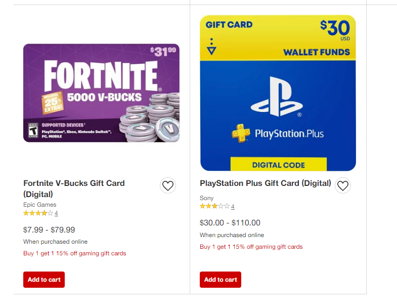 Wario64 on X: Buy 1 Get 1 15% off gaming gift cards at Target   #ad Steam gift cards are instore. A good way to get  a cheaper Steam Deck  /
