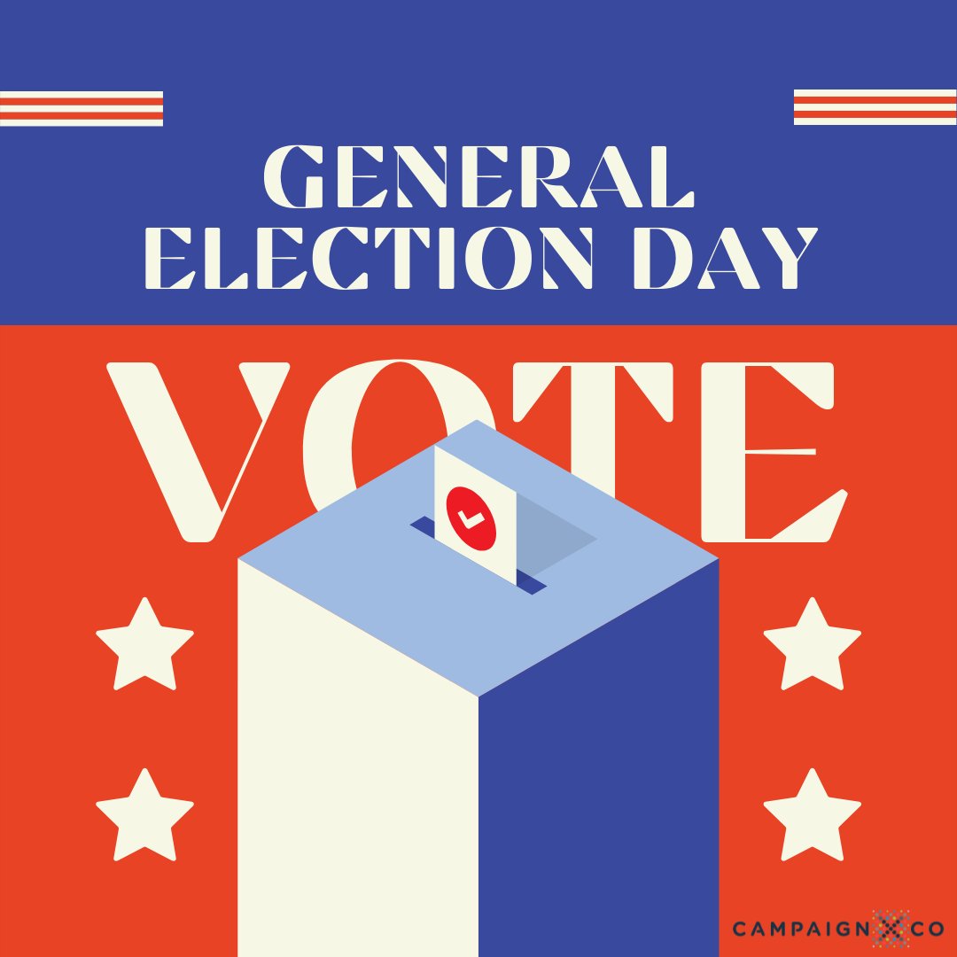CampaignXCo's tweet photo. Today is Election Day! Find your nearest polling location to cast your vote! https://t.co/7SrJuTXeGA