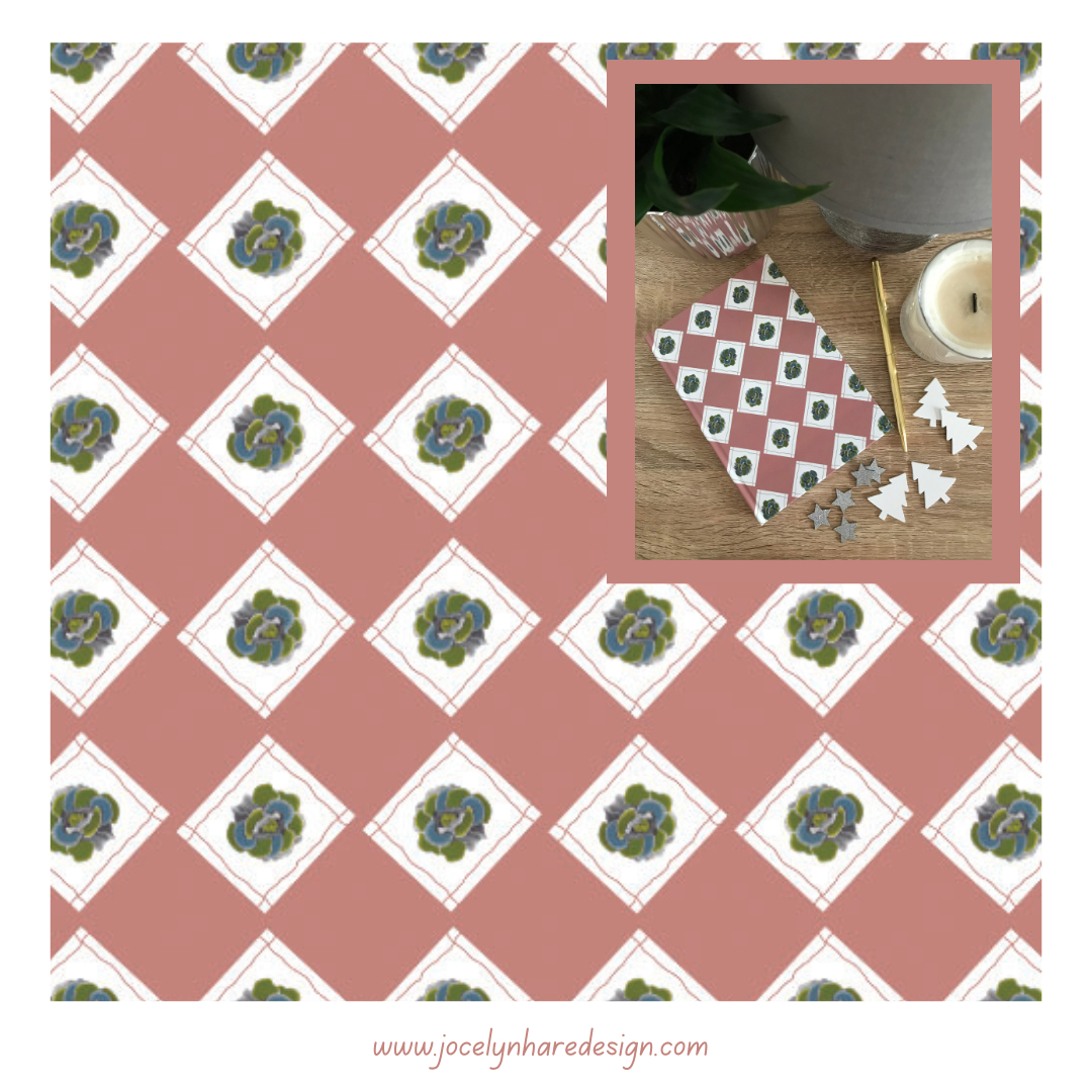 JHareDesign's tweet image. The 'Gloxinia' notebook in pink as featured in the 'Make It British' Christmas Online Guide.  Our notebooks are made with paper from sustainable sources. To view more see link.