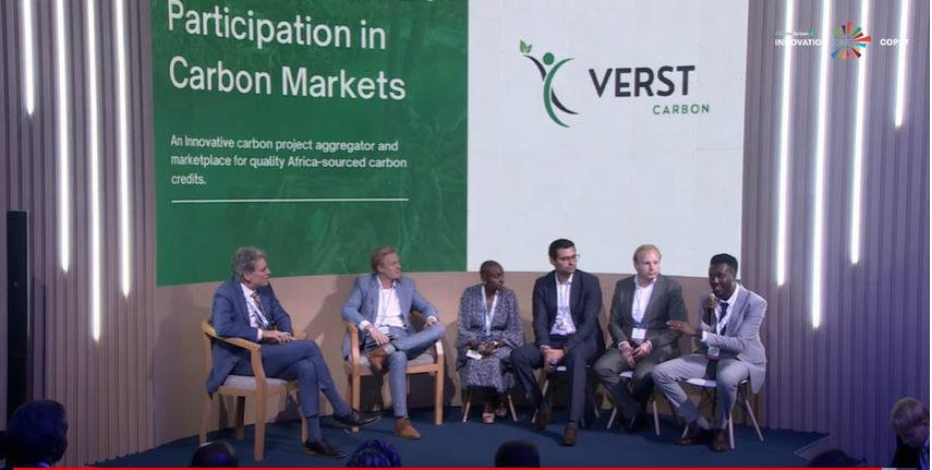 Our CEO Brian Nyagena had the opportunity to present our solution at #COP27 alongside other cutting-edge initiatives for Africa's voluntary carbon markets that will serve as a lighthouse for the growth of the African carbon market. #ClimateAction #ClimateTech #VerstCarbon