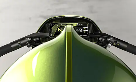 UltimativCars's tweet photo. A bit more than 2y later, there's some new from #AstonMartin's collaboration-bike w/ #BroughSuperior: the #AMB001 now also comes as #Pro #track-#superbike. https://t.co/gcuWrS1byA