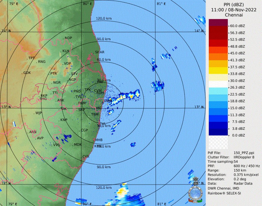 A nicely cooked dumpling(band) is arriving #Chennai coasts from the chef(Bay) ❤️

Should be raining quite heavily in few places, moderate rains in most places of city in coming hours. 

#ChennaiRains