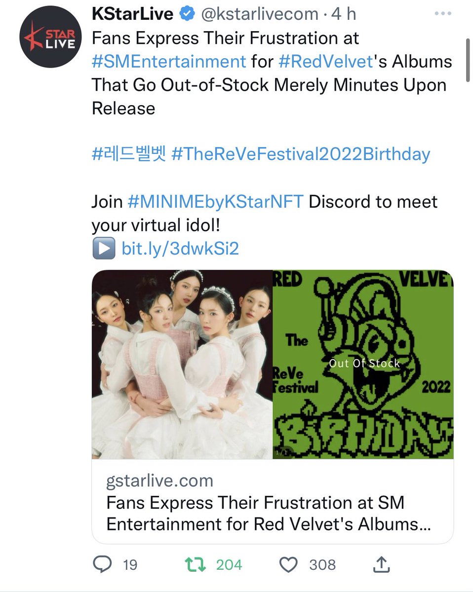 Please keep talking about the issue. The more articles get written about it, the more chances we have to make it reach SM. STOP RED VELVET MISTREATMENT #RestockBirthday @SMTOWNGLOBAL #RedVelvet @RVsmtown