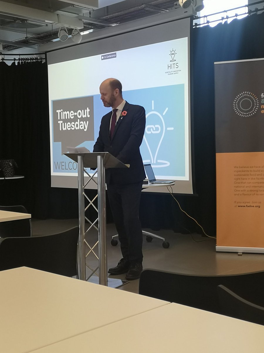 Launching the HITS programme with <a href="/FoodandDrinkNE/">Food and Drink North East</a> and <a href="/NGinitiative/">NewcastleGateshead Initiative</a> to work together with the hospitality and tourism sectors to help them grow. #innovative #NorthEast