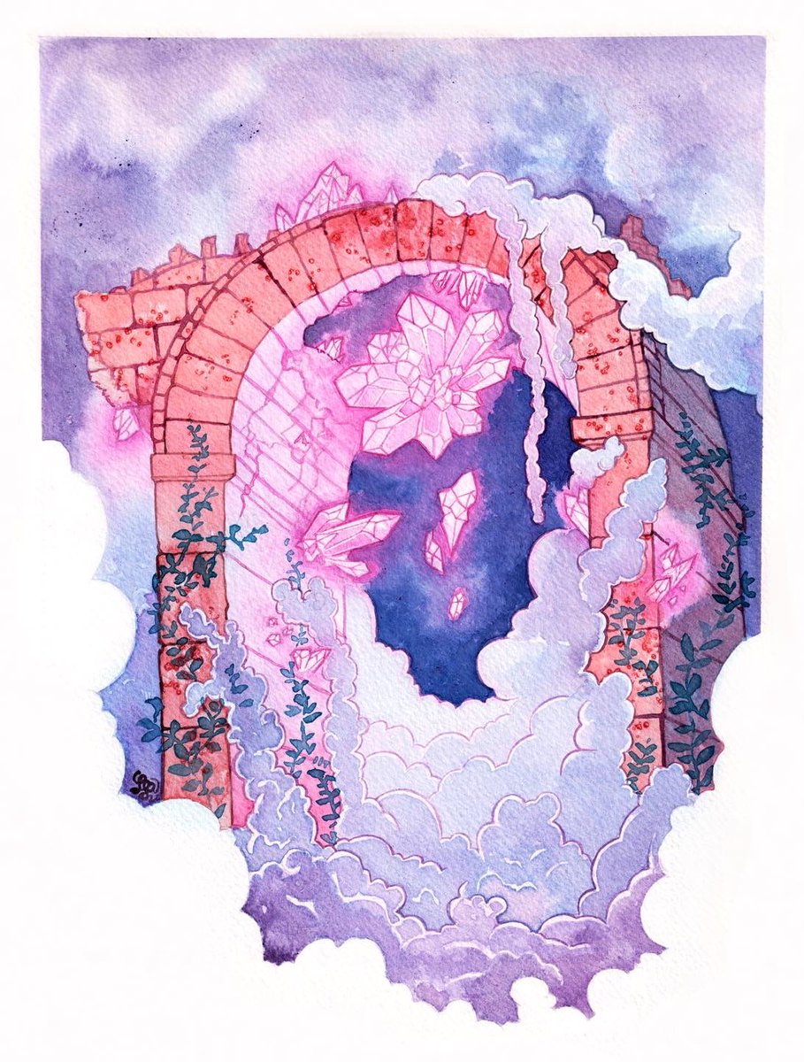 🌷Hey #artistsontwitter 🌼 Je suis La fleur ailée, je peins aux encres colorées, des mondes pour rêver :) Suis moi pour avoir plus de couleurs sur ta tl !