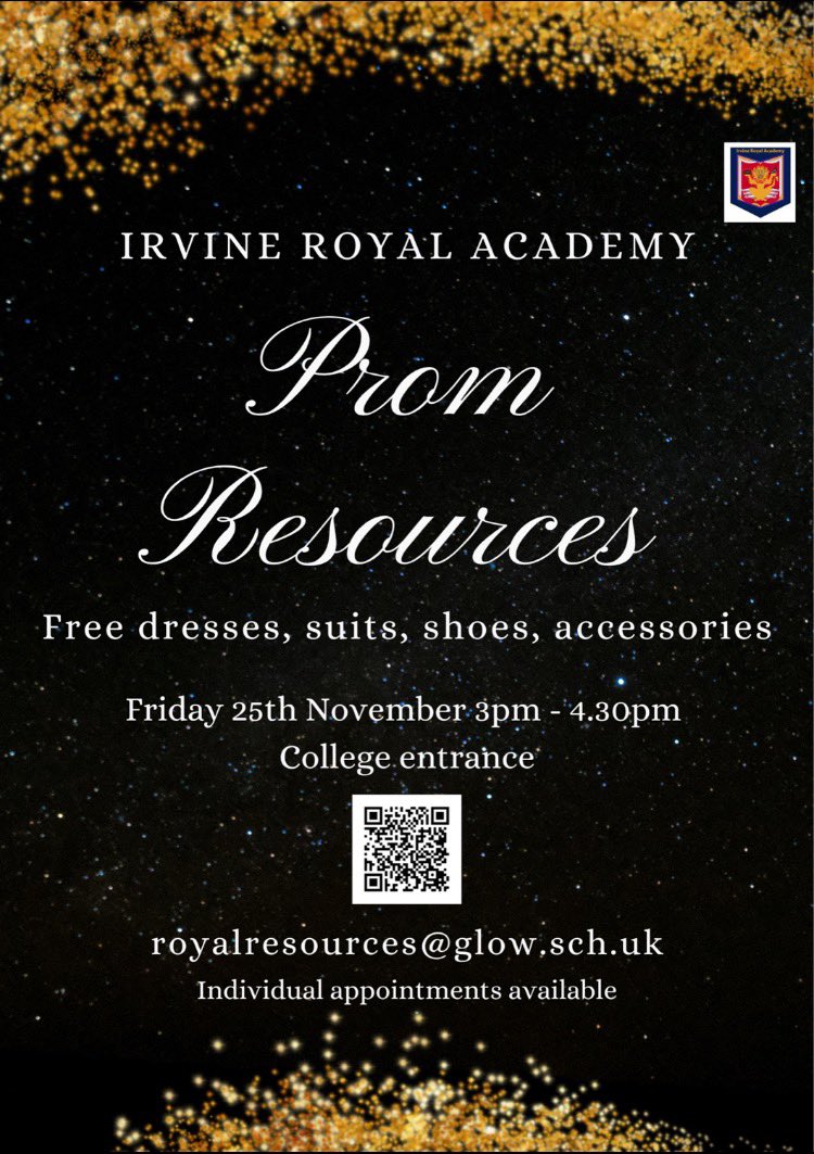 Please come along and take what you need! <a href="/IrvineRoyalAcad/">Irvine Royal Academy</a>