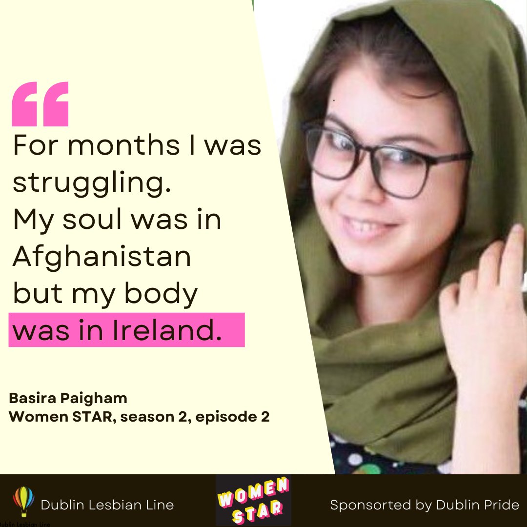 Episode 2 of #WomenSTAR is out now! We spoke to Afghani LGBTQAI+ activist @BPaigham about her experience of coming to Ireland as a refugee and the risks her community faces in Afghanistan. Available on Spotify, iTunes, and Acast - full transcript on our website 🏳️‍🌈 #lgbtpodcast