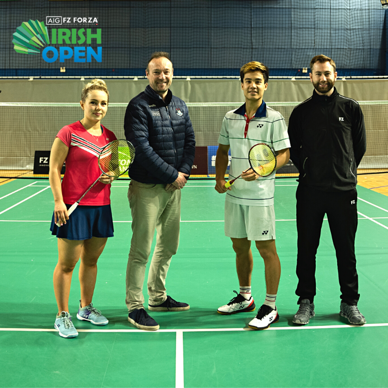 AIGIreland's tweet photo. We are delighted to announce that the AIG FZ Forza Irish Open 2022 returns to the National Indoor Arena from the 16th – 19th of November🏸

Final Day tickets on sale at the link below 👇

https://t.co/Pkf2NUN37V

#EffortIsEqual @irishbadminton @Nhat_Nguyen007 @rachaeldarragh6